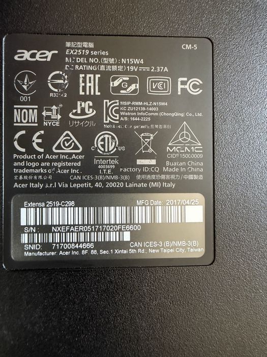 Ноутбук Acer 15.6"