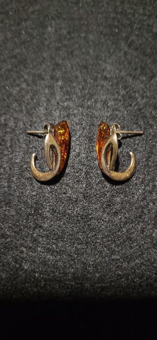 Сребърни бижута пр.925 с кехлибар