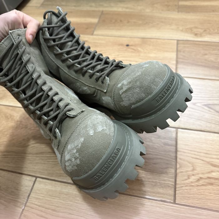 Balenciaga Striker Boots Green