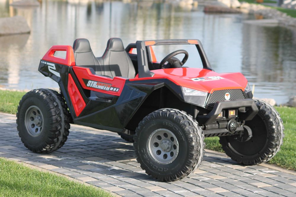 UTV electric cu 4 locuri, Kinderauto XXL Buggy 400W 24V 14Ah RED
