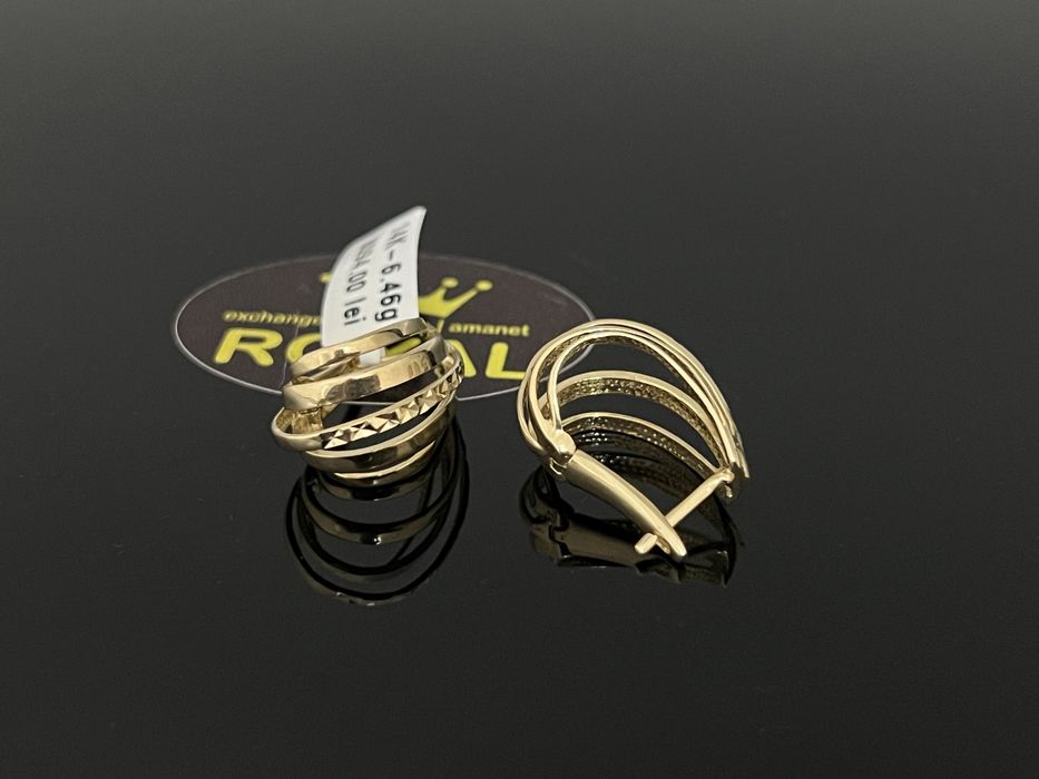 Bijuteria Royal CB: Cercei dama aur nou 14k 6,46gr