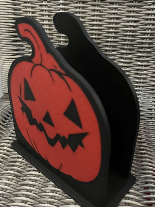 Suport pentru servetele in forma de dovleac ,pentru Haloween