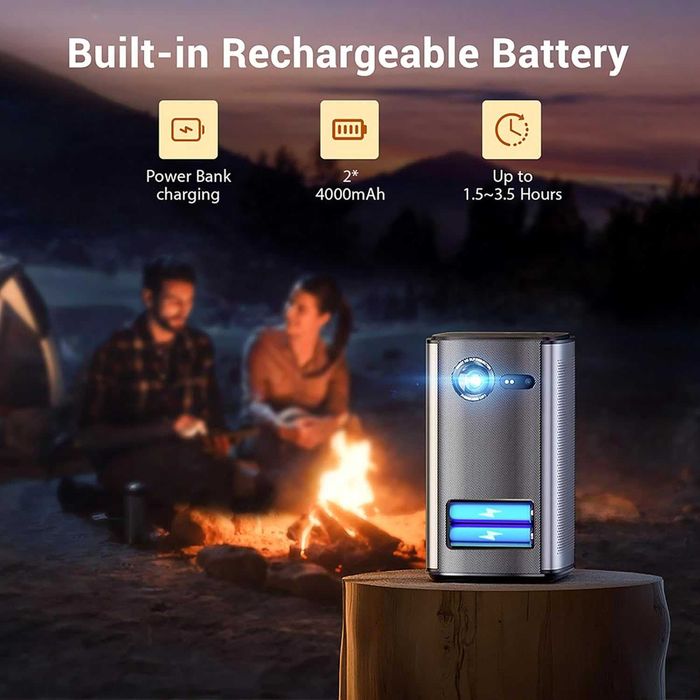 Преносим смарт 3D проектор BYINTEK P70 Android батерия