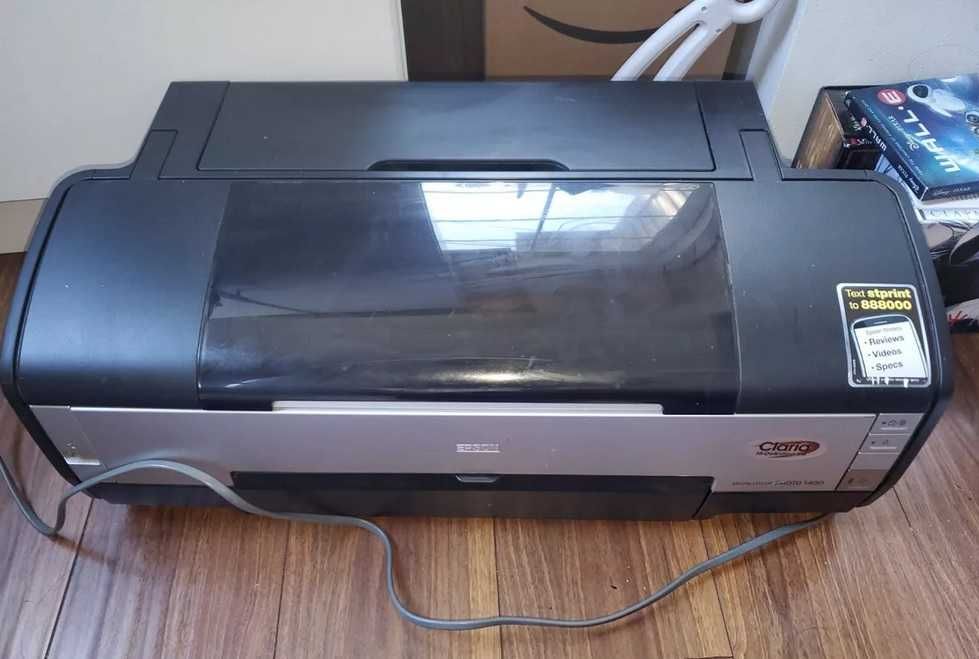 Струйный А3 цветной принтер Epson 1410 / краска есть / печатает