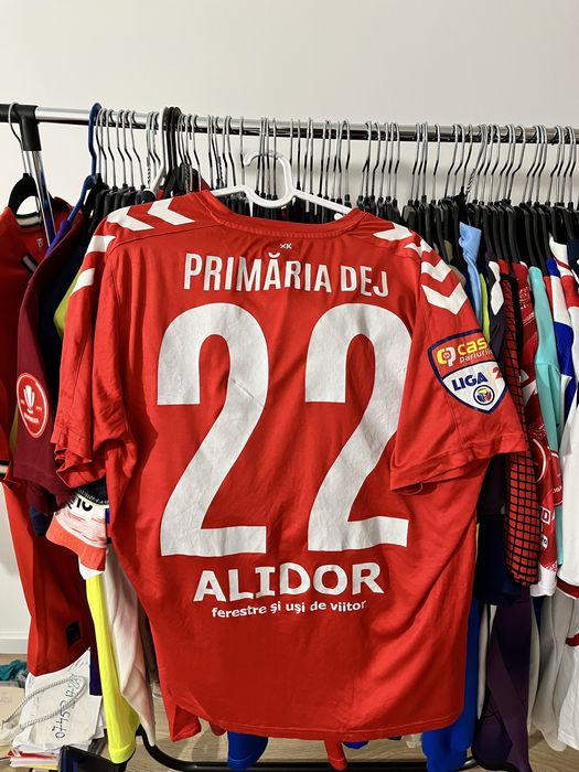 Tricou de fotbal Unirea Dej Hummel Liga a 2a casa pariurilor Marime M