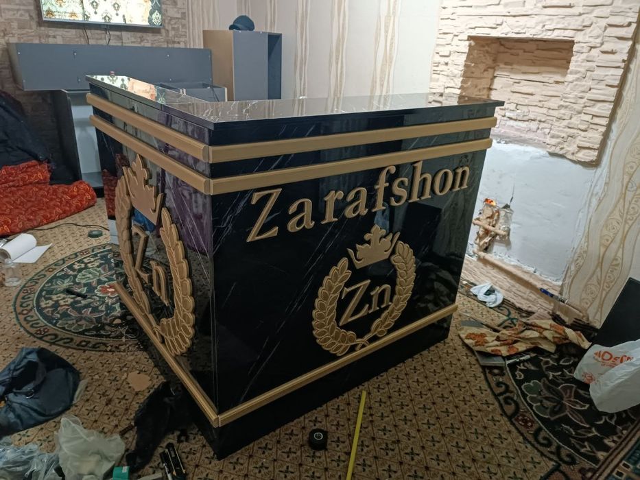 Kassa stol siz istagan razmerda LMDF LDSP AKRIL VA XAR XL RANGLI qlib