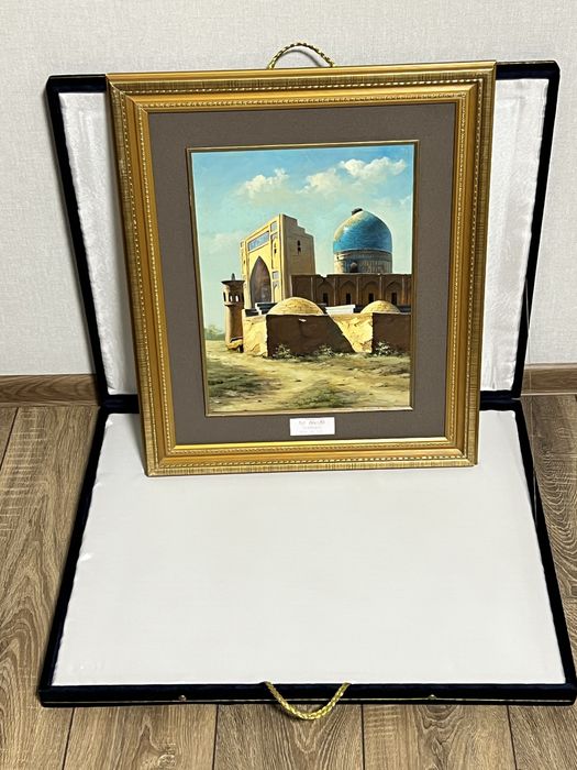 Картина, Бухара в раме и подарочной коробке. 2009 год