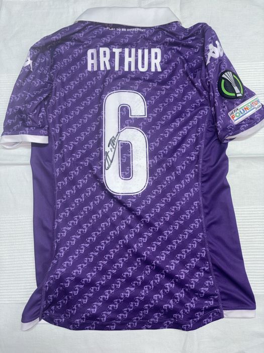 Tricou original de joc cu autograf Arthur Melo - ACF Fiorentina