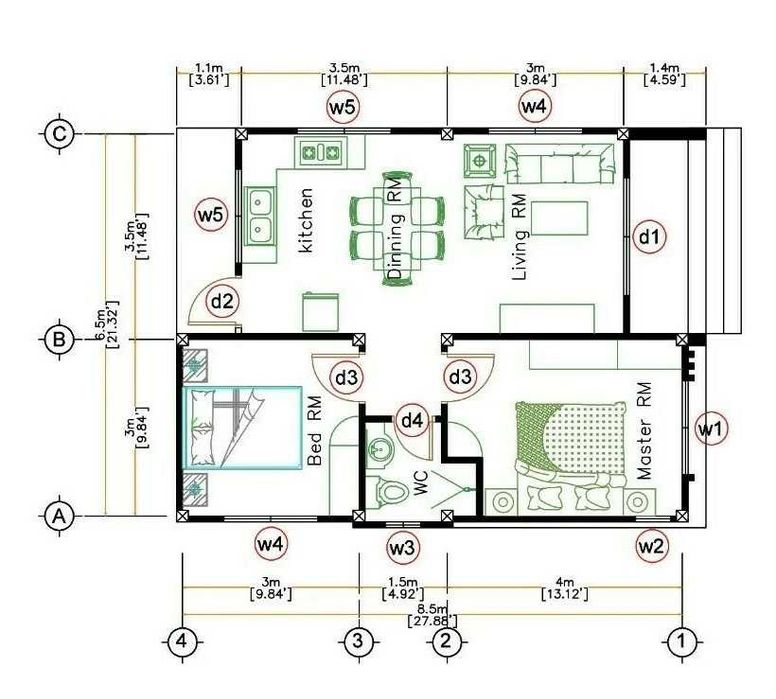 НА ИЗПЛАЩАНЕ - Луксозна сглобяема къща с 2 спални, 55 кв. м