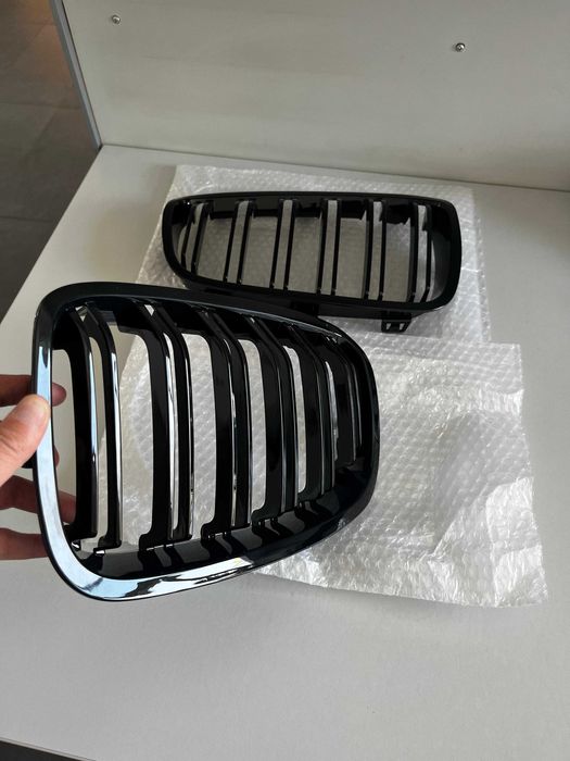 Grile Duble M Radiator Negru Lucios Bmw Seria 1  F20 F21 NFL 2011-2015