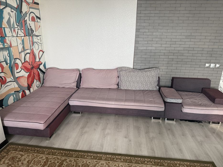 Диван из 3 частей серый