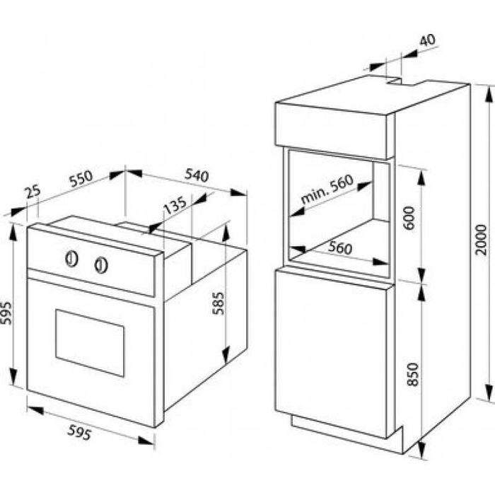 Фурна за вграждане Gorenje BOS6747A09BG0T