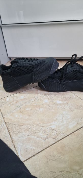 Дизайнерски  мъжки  обувки от кожа и плат