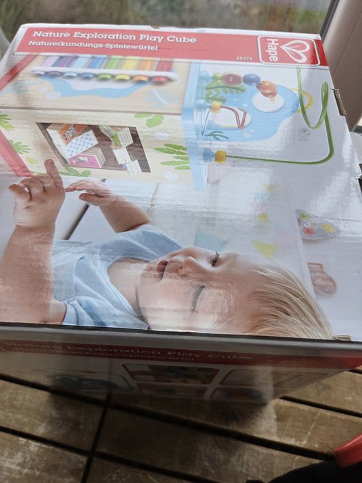 HAPE Мултифункционален дървен куб с активности