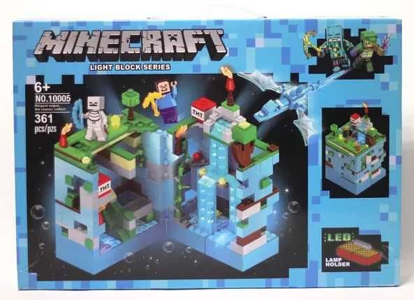 Конструктор minecraft майнкрафт светещ 361 части лего konstruktor