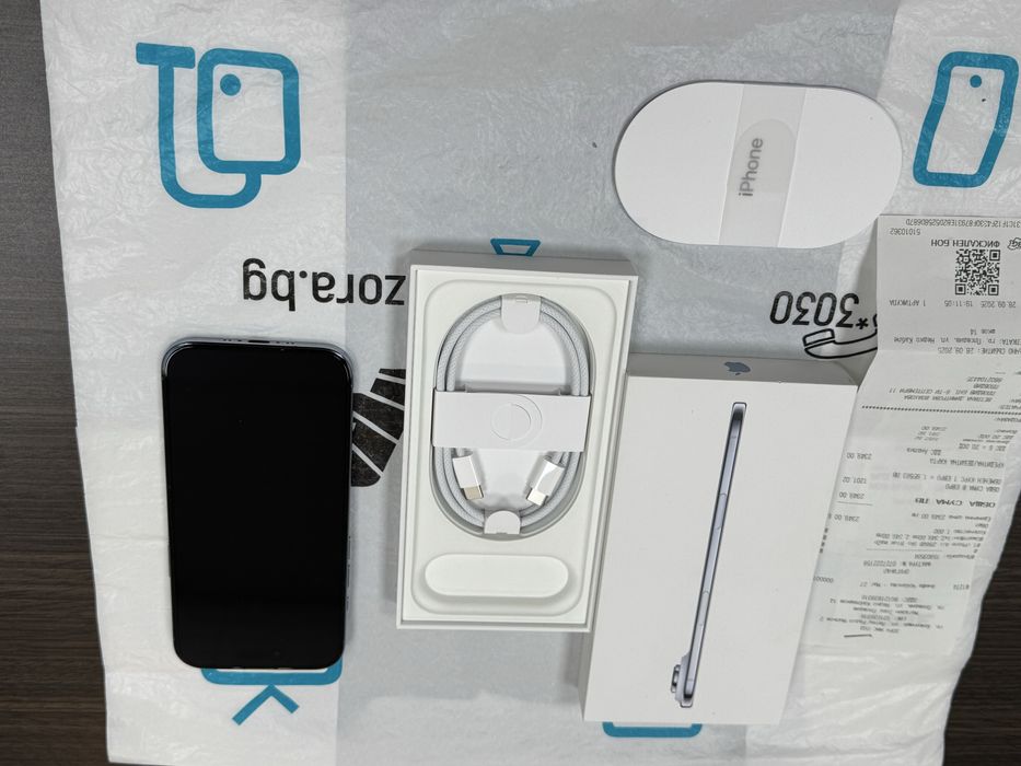 ***КАТО НОВ 256GB iPhone 17 Air Зора Гаранция 2027г. Sky Blue
