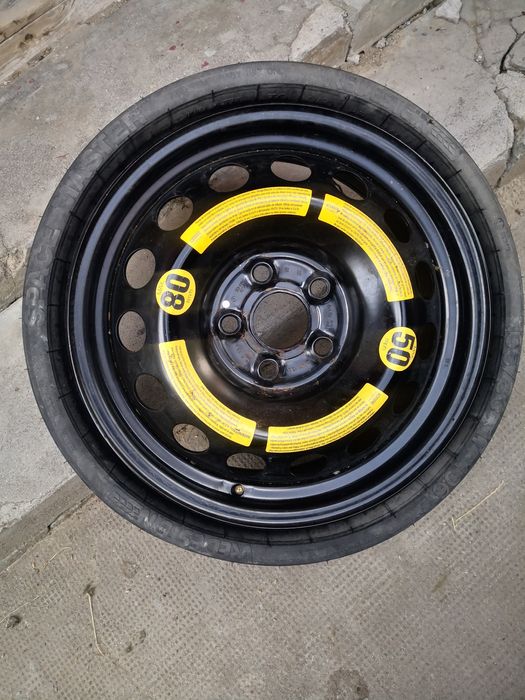 Roata de rezerva 5x120 Touareg + cheie cric +compresor / 620lei setul