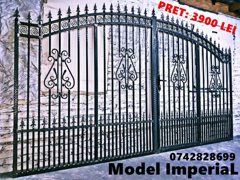 OFERTĂ! Porti Din 100% Fier Forjat Si Tabla Traforata De Vanzare
