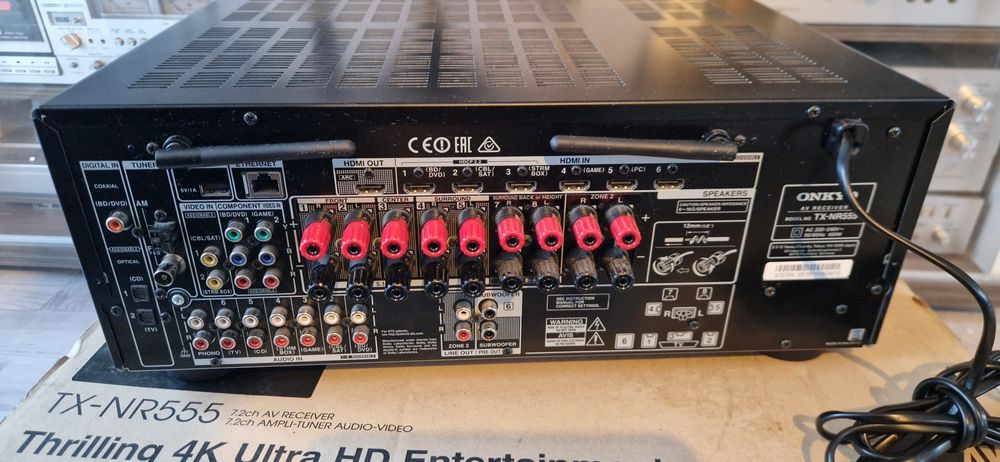 Ресивър Onkyo tx-nr 555 7.2 130w,Bluetooth,Wifi,Dolby,4K..