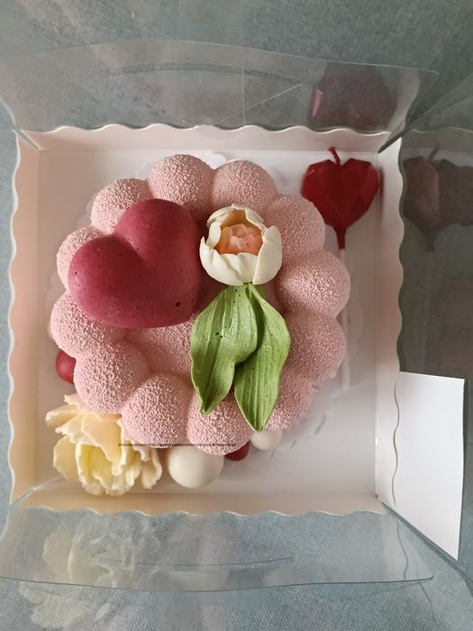 Бенто торт из птичьего молока