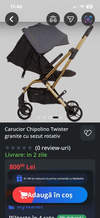 Carucior de vanzare