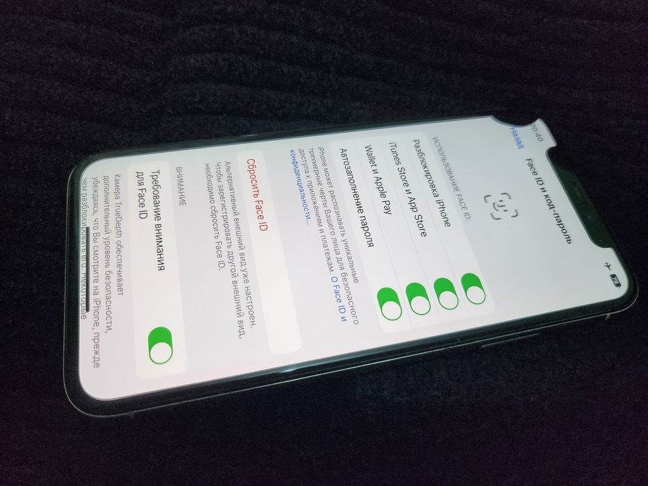 Iphone X LL/A White 64GB акум 100% усиленный Фасе ид Все работает