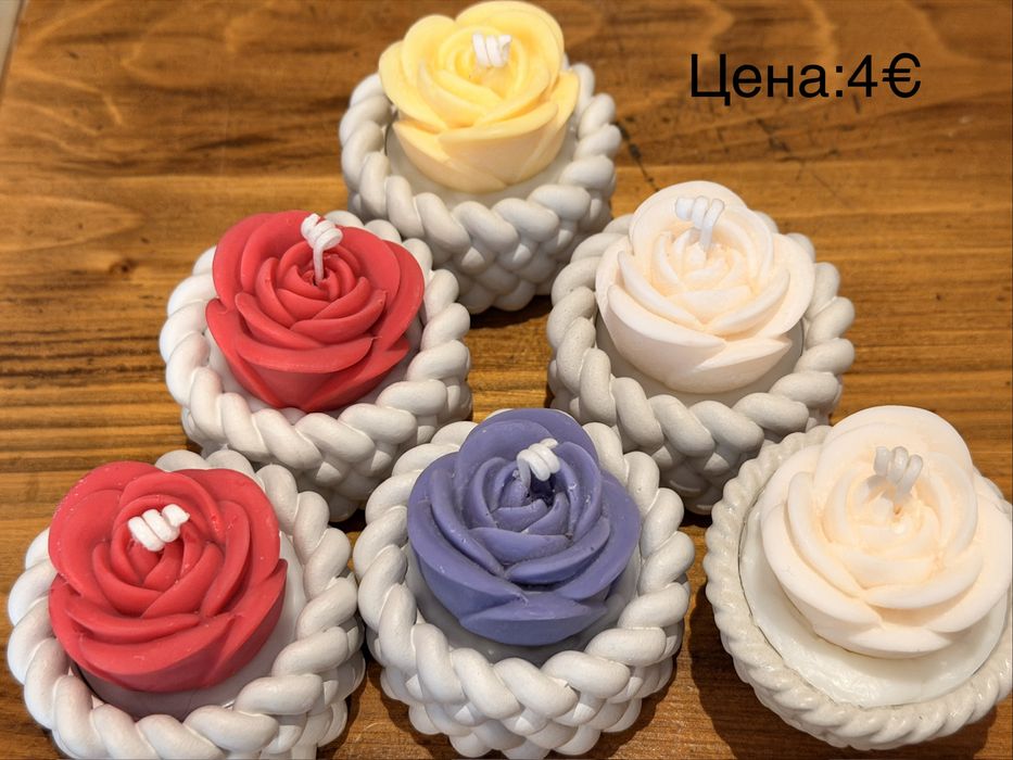 Ръчно изработени ароматни свещи и сапуни