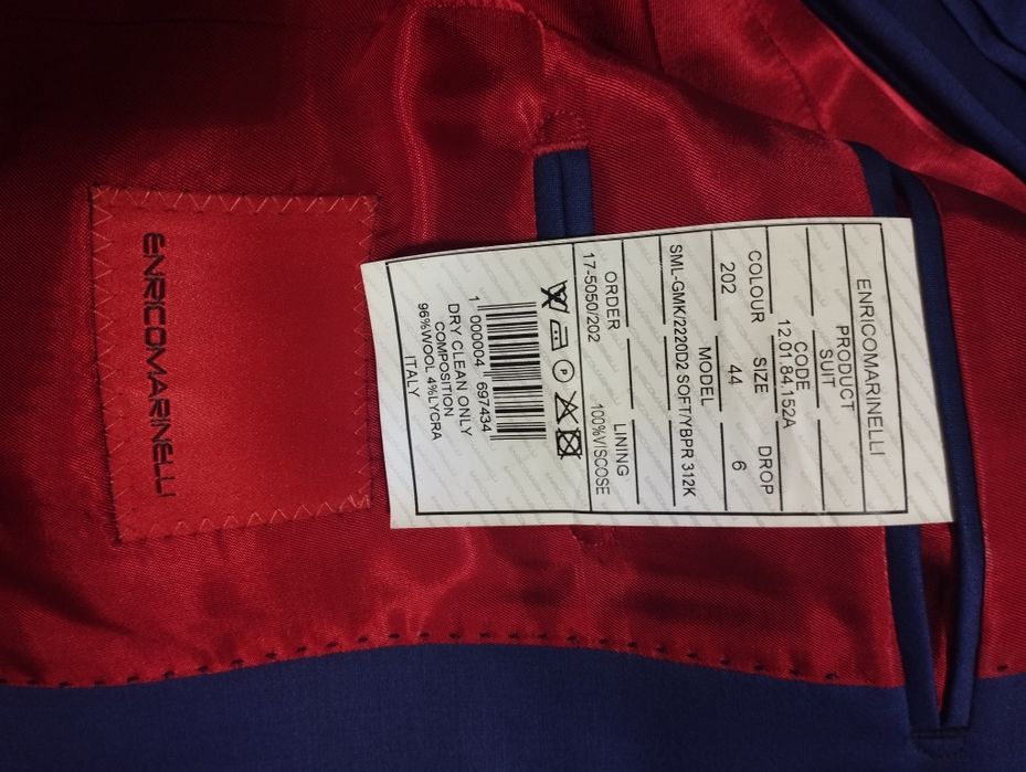 Enricomorineli  Italia  костюм 100% orginal