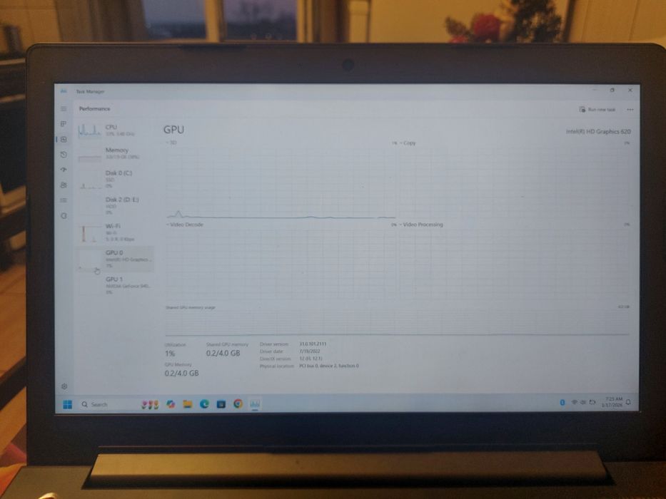 Laptop Lenovo i7-gen a7-a, video dedicata 4Gb, Ssd 128Gb+Hdd 1Tb