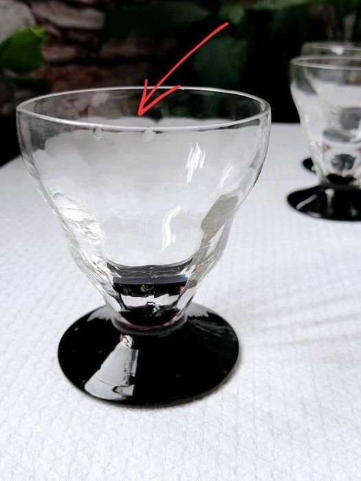 Стъклени ретро чаши, сервизи, гарафа