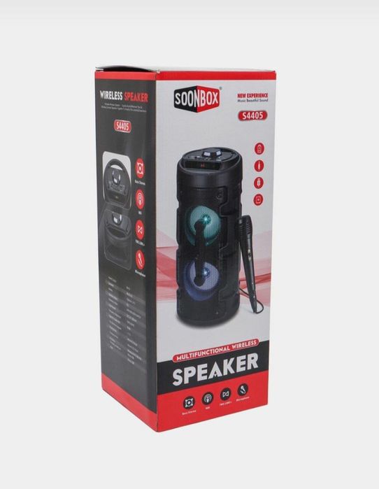 БЕПУЛ Доставка, Янги Soonbox S4405 (42см)+ Симли Микрофон. Шошилинг!.