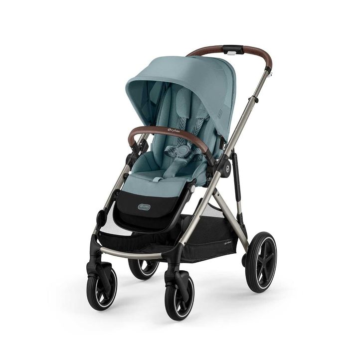 Нова Бебешка Детска Количка за Близнаци Cybex Gazelle S, 2 години Гаранция, 0-4г, 0-22кг, Синя или Кафява