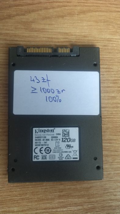 Solid State Drive (SSD) Kingston A400 de 120 GB