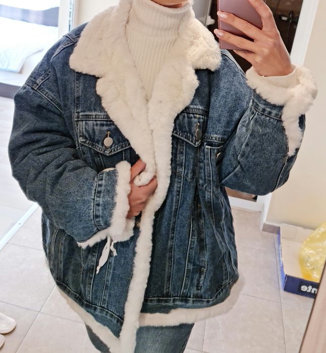 Дънково двулицево яке