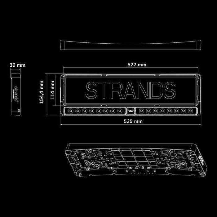 Поставка за номер с лед бар STRANDS