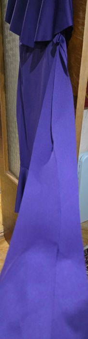 Rochie mov mulata cu cordon