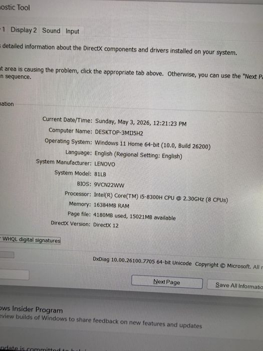 Lenovo Legion gaming Y530 i5 24 gb ram  512SSD GTX1060 144Hz