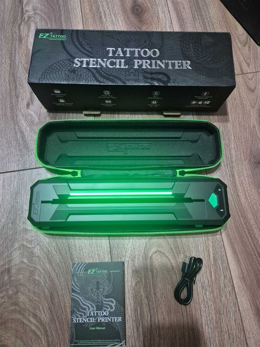 [REDUCERE -50%][GARANTIE]Imprimantă termică tatuaje EZ Stencil Printer Bluetooth 2500mAh, Open Box