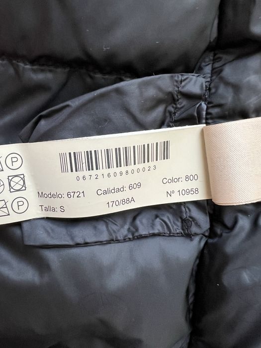 Яке с пух Massimo Dutti - кадифе