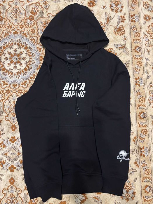Худи ALLOFF x Алға Барыс черный
