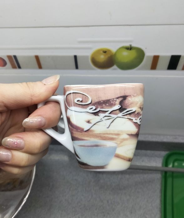 НОВЫЙ кофейный чайный сервиз набор тарелки чашки 12 предметов