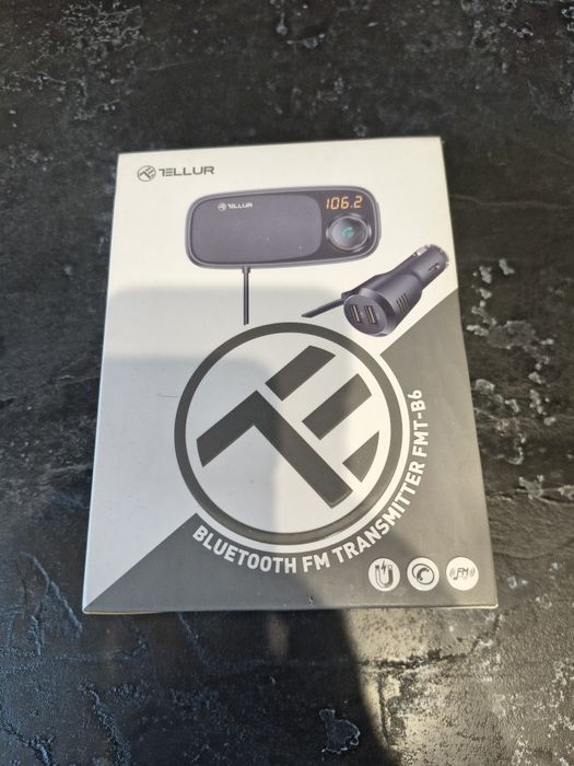 Modulator FM Tellur FMT-B6 cu suport magnetic pentru telefon, bluetooth, microSD, 2 x USB, microfon, negru