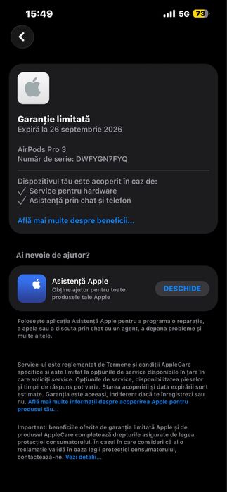 Air pods pro 3 cu bon fiscal cumaparate din altex