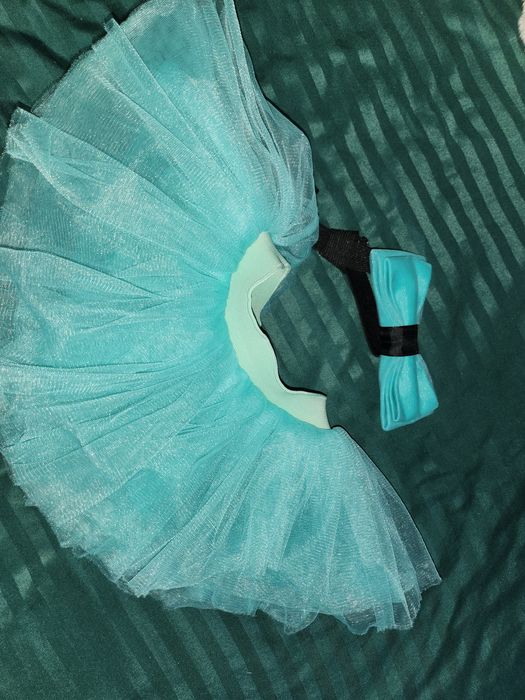 Set fusta tul  mama - fiica + papion