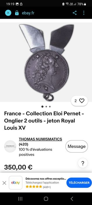 Moneda argint  modificata