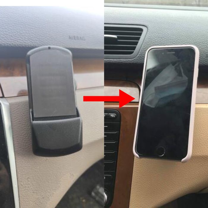 Suport magnetic pentru telefon de pus in carkitul VW