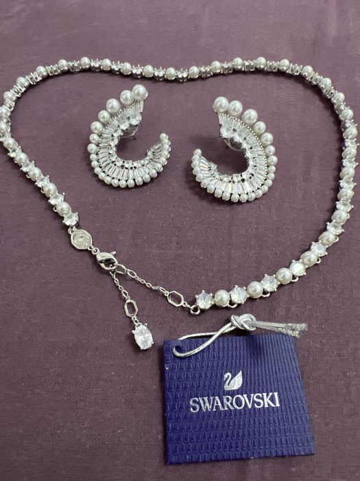 Set(2 )Matrix silver x Swarovski