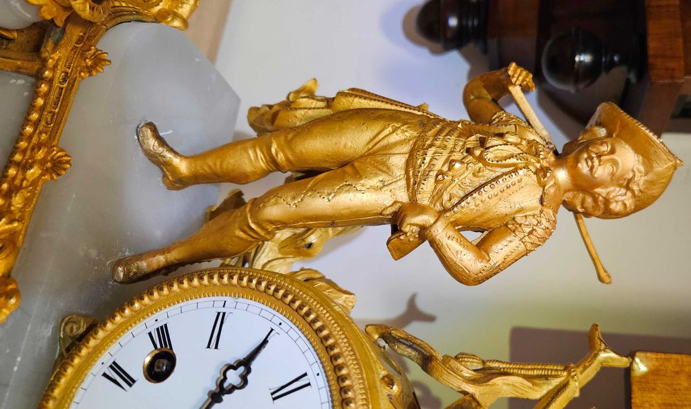 Ceas de semineu cu pendul  anii 1870 - 1880