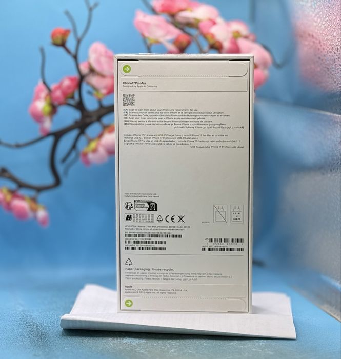 НОВ!!! Apple iPhone 17 Pro MAX, 256GB, 5G, Deep Blue