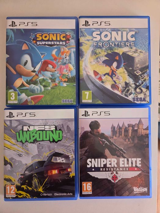 Jocuri PS5 Sonic Superstars/Sonic Frontiers/NFS Unbound/Sniper Elite Resistance